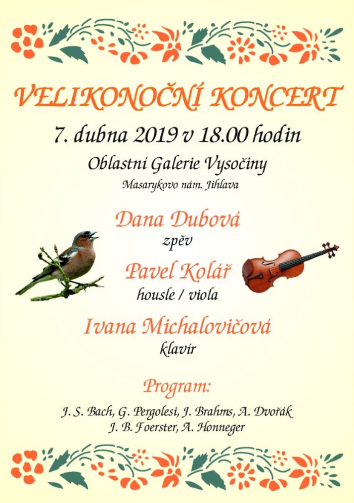 velikonoční koncert dana dubová
