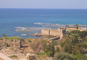 Libanon 2006, Byblos, hrad v přístavu